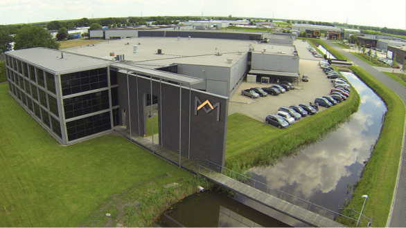 Image and frontview of PM b.v. headquarter in Dedemsvaart - The Netherlands